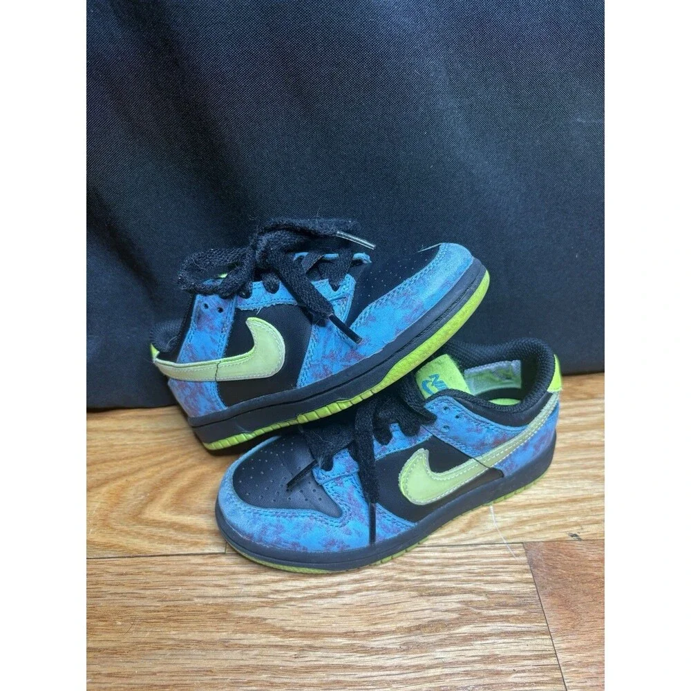 Nike Toddler Dunk Low SE DV1695-900 Multicolor Sneaker Shoes Size 11C Blue